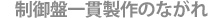 制御盤ができるまで